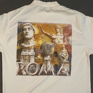 Vintage Hard Rock Cafe Rome Italy Roma Size Large Good Condition Italian